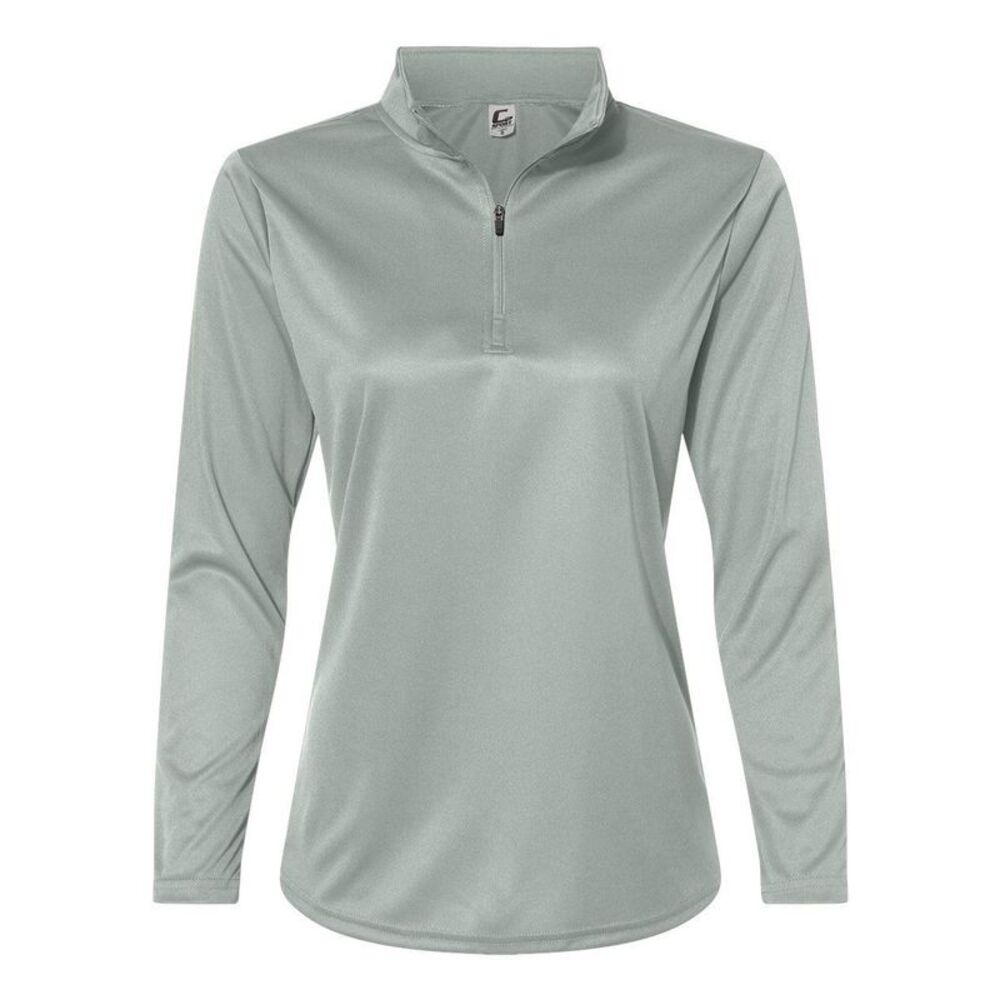 C2 Sport Women�'s Quarter-Zip Pullover / Silver